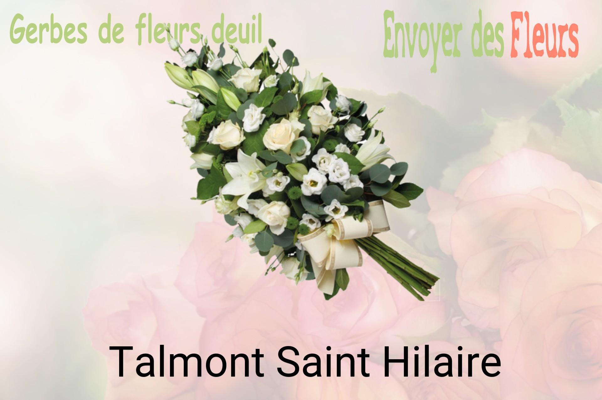 Gerbe de fleurs de deuil livrée à Talmont-Saint-Hilaire